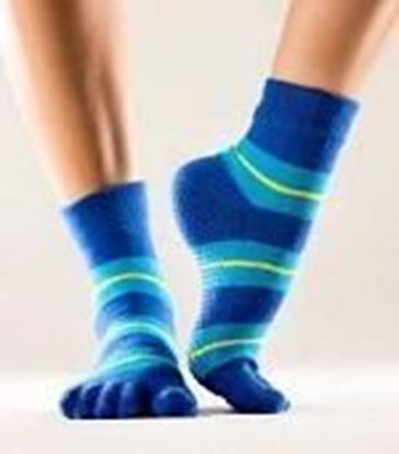 Picture of Toe Socks - Blue stripe - Medium