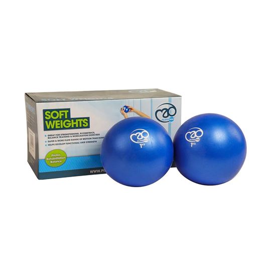 Pilates Soft Weighted Balls 2 x 1.0kg 