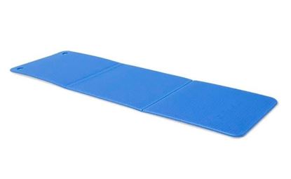blue pilates mat