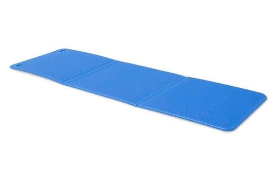 blue pilates mat