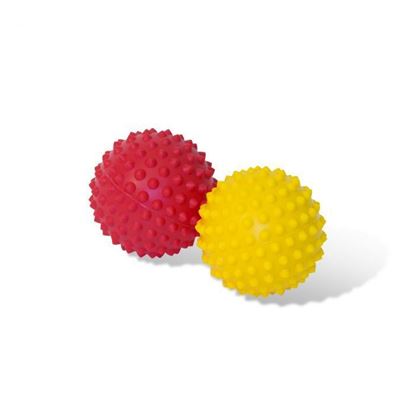 Picture of Prickle Stimulating Ball Yellow / Red