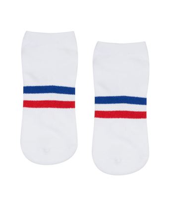 Picture of Classic Low Rise Grip Socks Retro Stripes