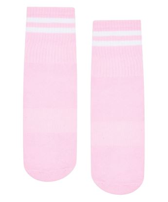 Picture of Crew Non Slip Grip Socks Ribbed Sporty Pink