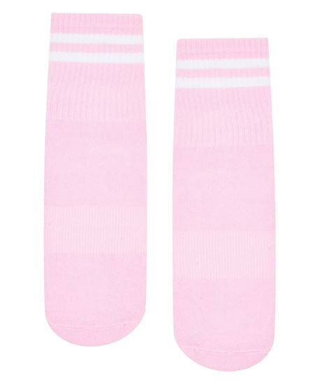 Picture of Crew Non Slip Grip Socks Ribbed Sporty Pink