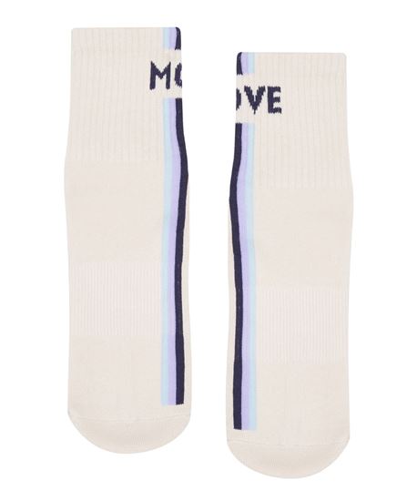 Picture of Crew Non Slip Grip Socks Stellar Stripes Milk