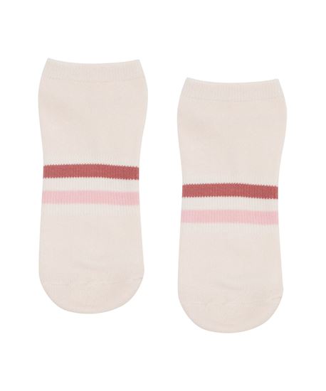 Picture of Classic Low Rise Grip Socks Blush Stripes